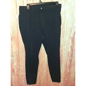 Time And Tru Black High Rise Taper Pull-on Pants Sz XXL